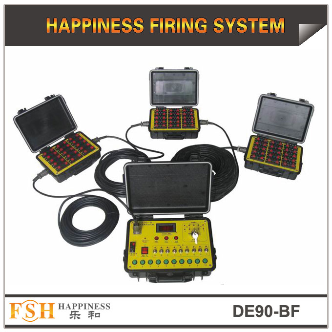 fireworks firing system 90 cues wire control  ,waterproof case,sequential fire function 