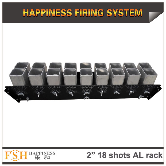 2 inch 18 shots AL racks for fireworks display , mortar tubes rack ,single shot