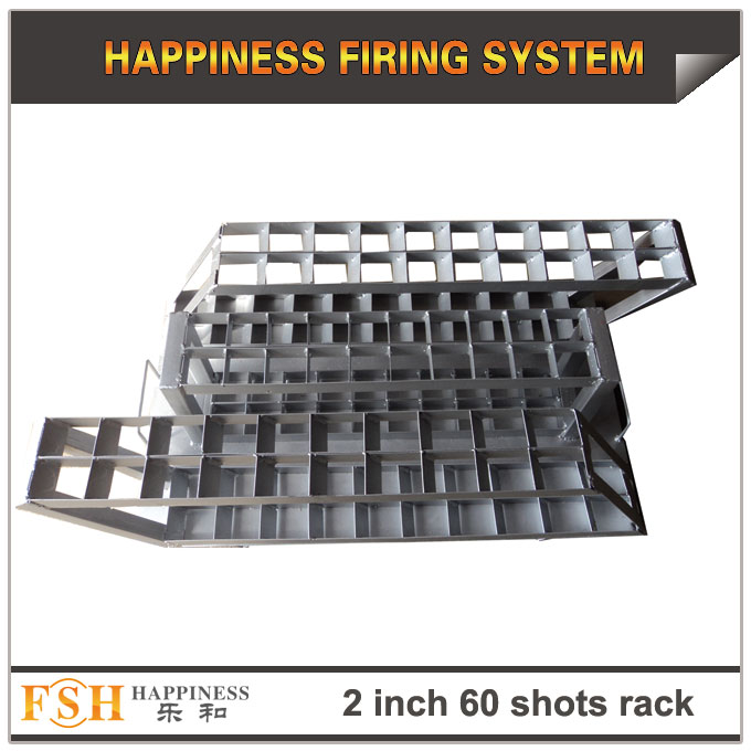 2 inch 60 shots Iron racks for fireworks display , mortar tubes rack ,single shot  