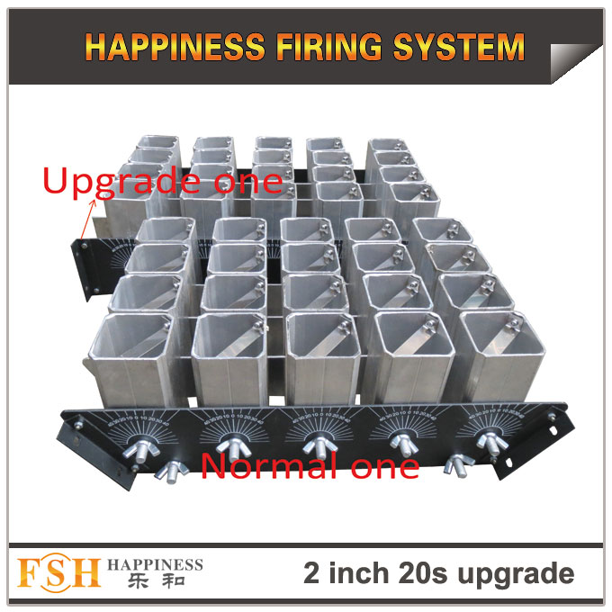 Upgrade 2 inch 20 shots AL racks for fireworks display , mortar tubes rack ,30-90 degree angel